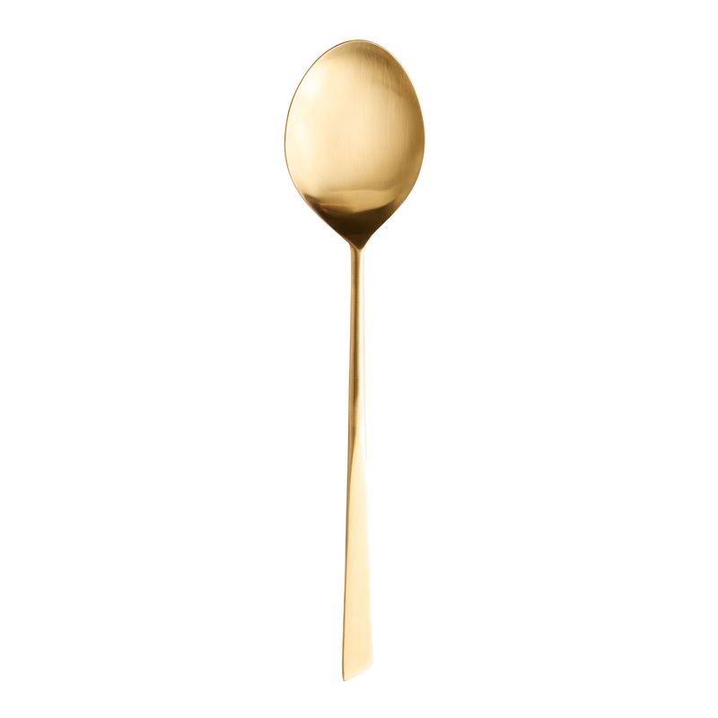 Gold Stainless Steel Modern Cooking Spoon
