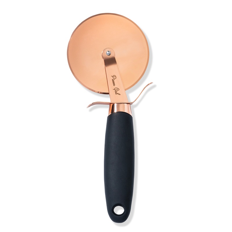 Pizza Girl Rose Gold Steel Pizza Cutter