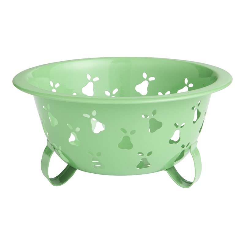 Small Green Stainless Steel Pear Pattern Colander