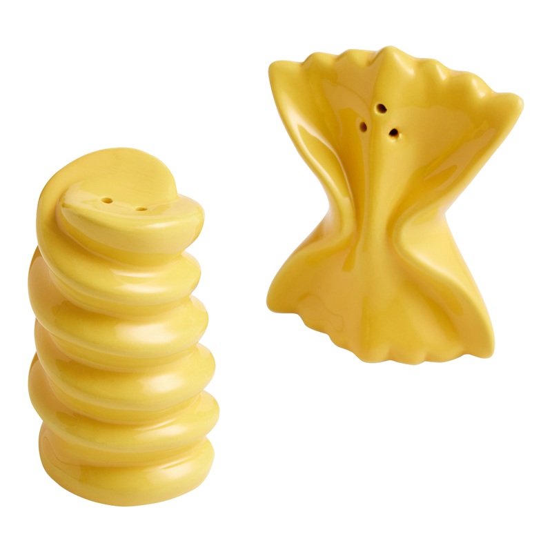 Ceramic Pasta Hand Painted Figural Salt and Pepper Shaker Set
