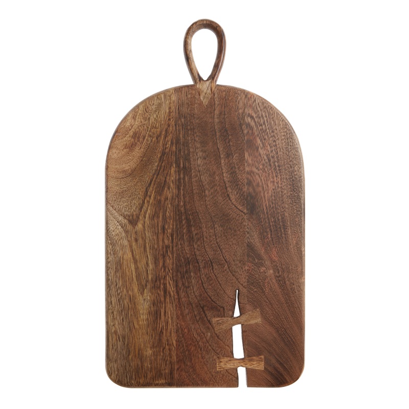Dark Mango Wood Butterfly Key Cutting Board