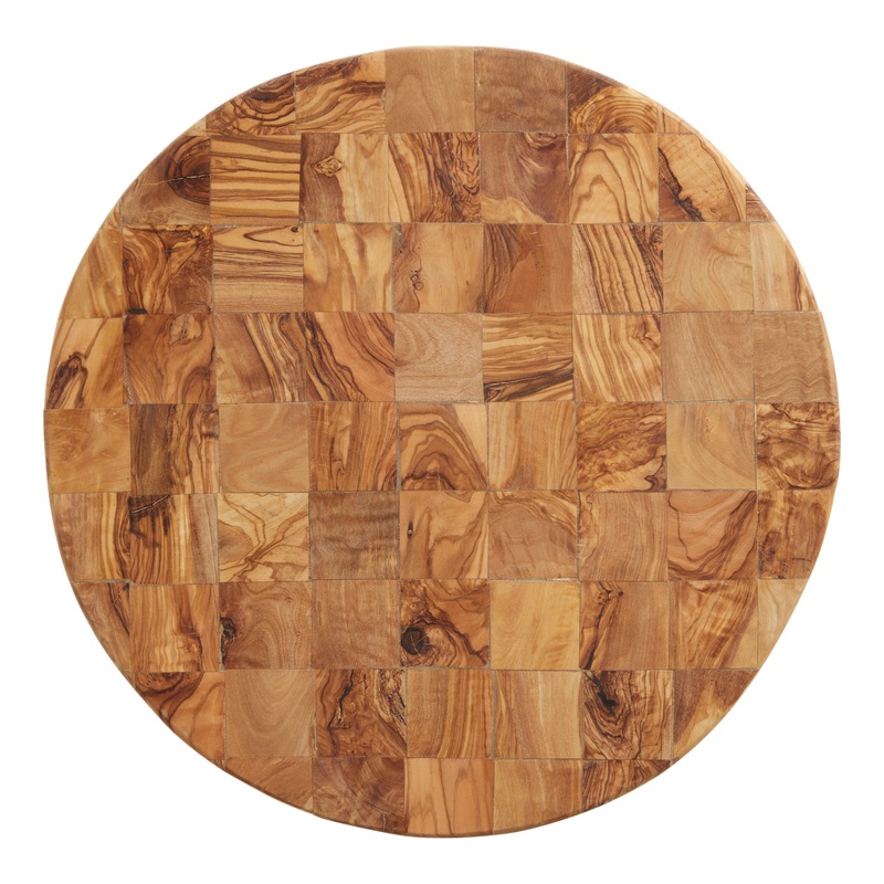 Round Olive Wood Pizza Cutting Board