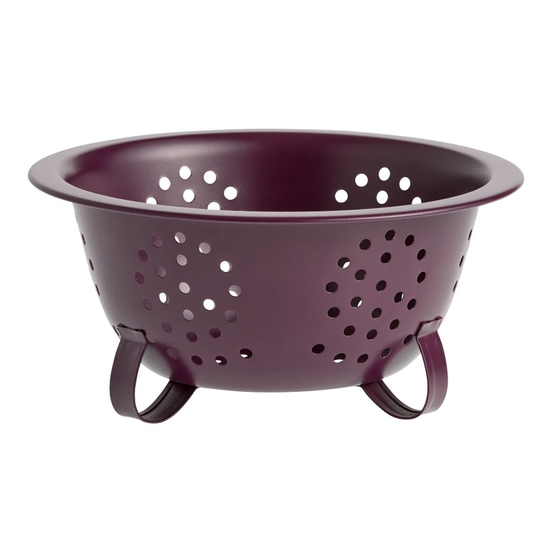 Small Plum Stainless Steel Colander