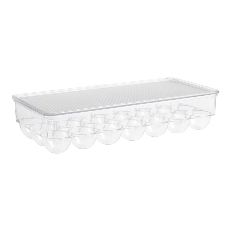 Oggi Clear Stackable Covered Egg Holder