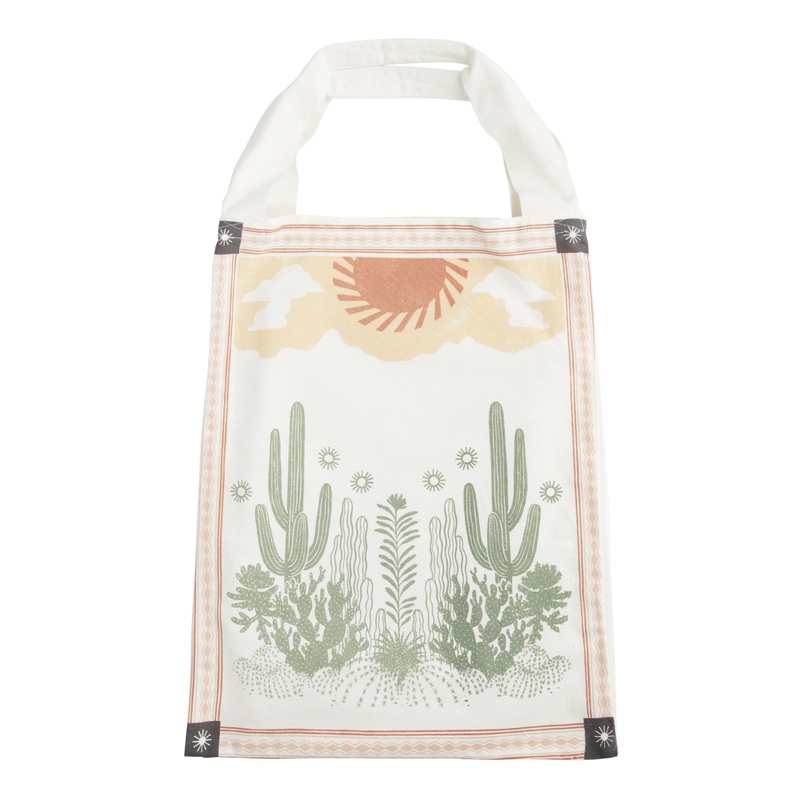 Terracotta And Sage Desert Cactus Canvas Tote Bag