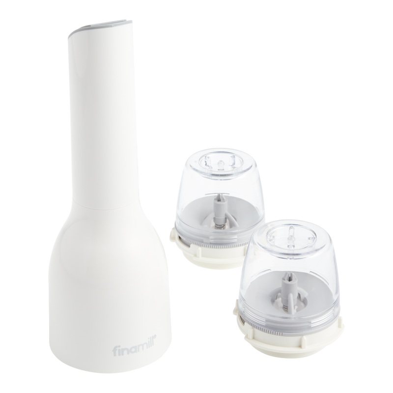 FinaMill White Battery Operated Spice Grinder