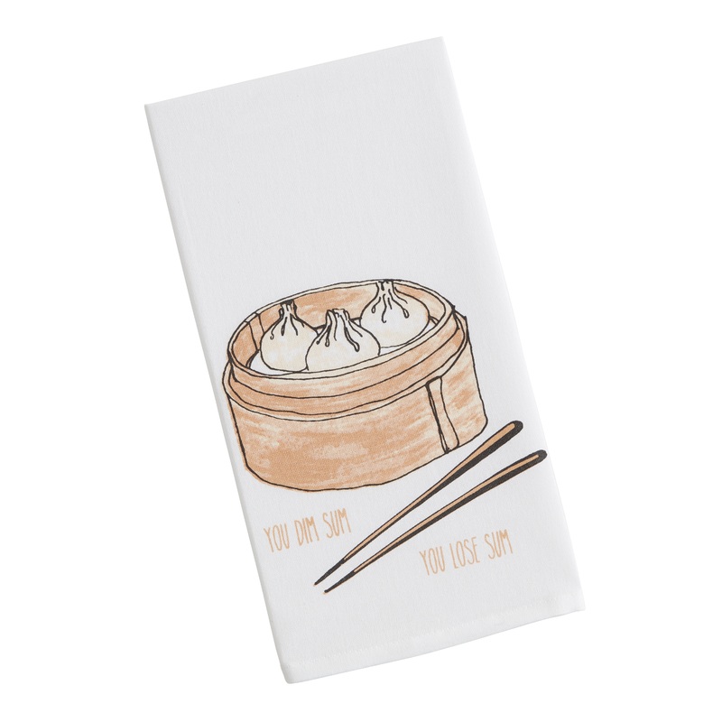 Illustrated Food Kitchen Towel