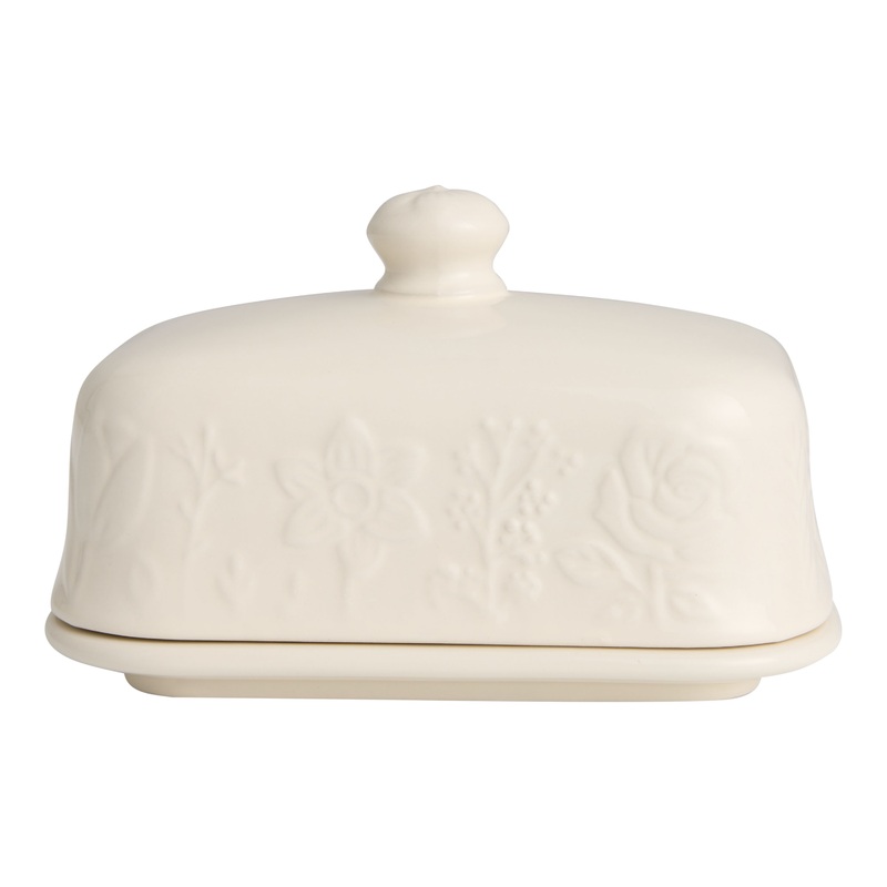 Mason Cash Ivory In the Meadow Ceramic Butter Dish