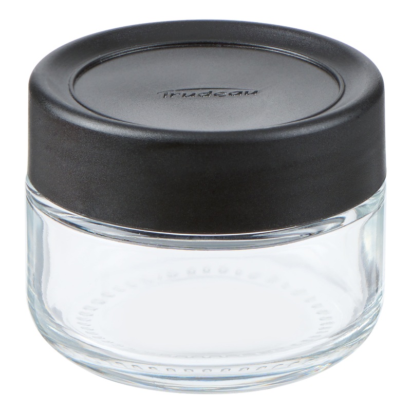Mini Glass Stackable Spice Jar with Shaker Insert Set of 2