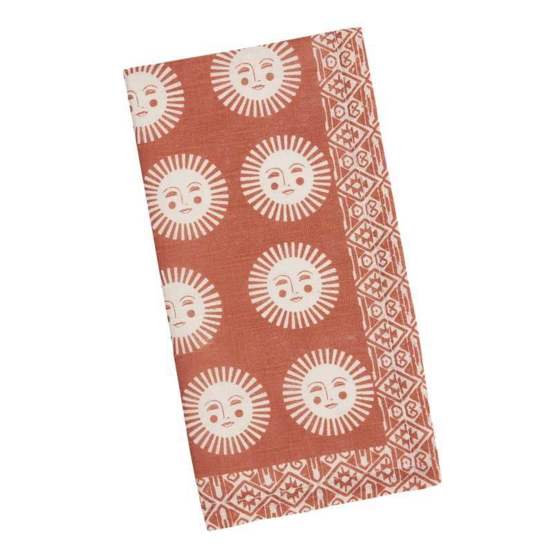 Orange Hacienda Sun Napkins Set of 4