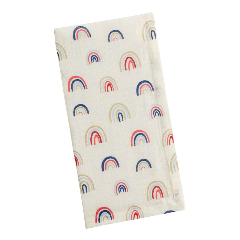 Rainbows Printed Cotton Napkins Set of 4