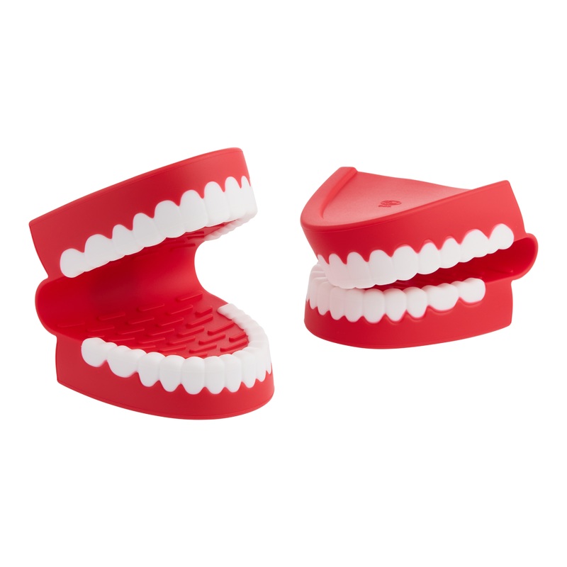 Fred Chomp Silicone Chattering Teeth Oven Mitts 2 Pack