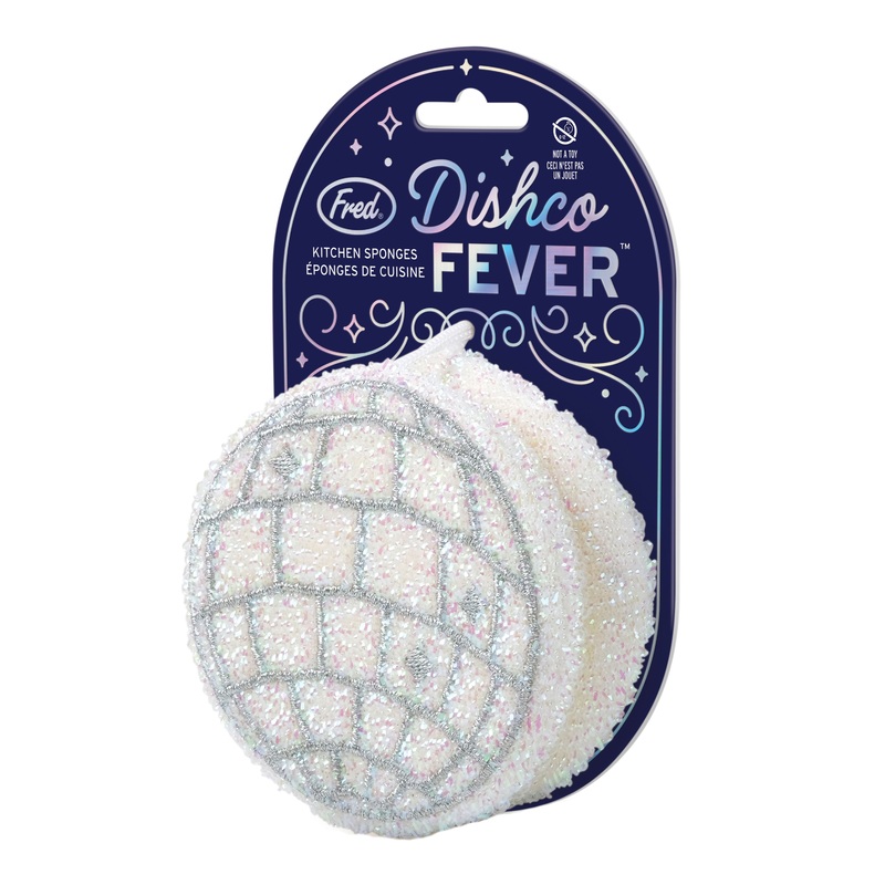 Fred Dishco Fever Disco Ball Kitchen Sponges 2 Pack