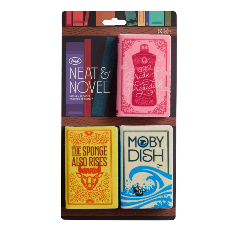 Fred Neat and Novel Classic Book Sponges 3 Pack