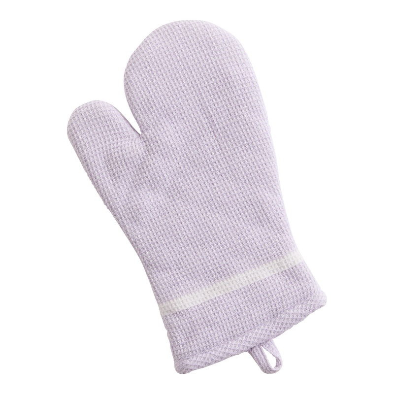 Heathered Lavender Waffle Weave Oven Mitt