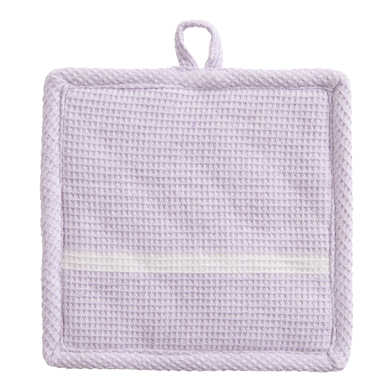 Heathered Lavender Waffle Weave Potholder