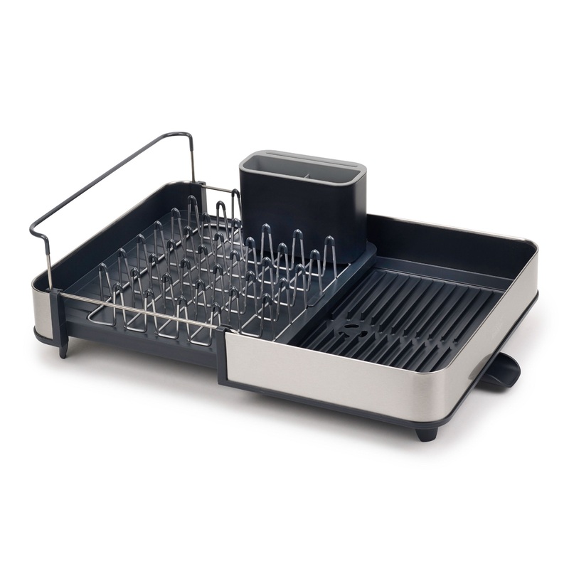 Joseph Joseph Gray Steel Extend Expandable Dish Rack