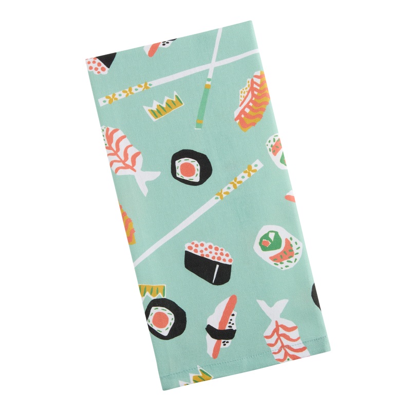 Mint Green Sushi Kitchen Towel