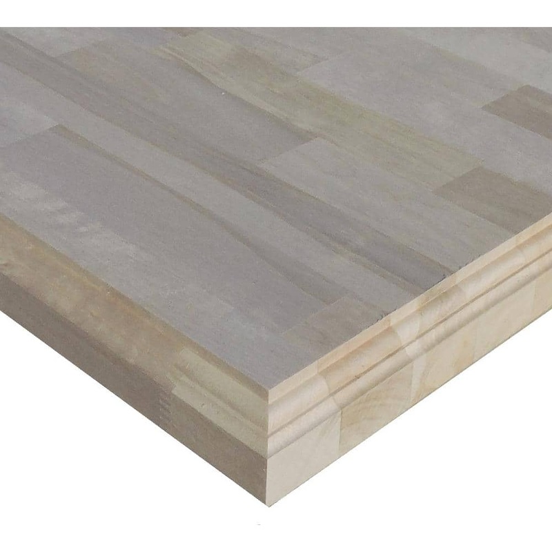 Unbranded 1-1/2 in. x 30 in. x 60 in. Allwood Birch Project Panel/Island/Table Top with Classic Roman Edges EGB-1.5x30x60-ogee