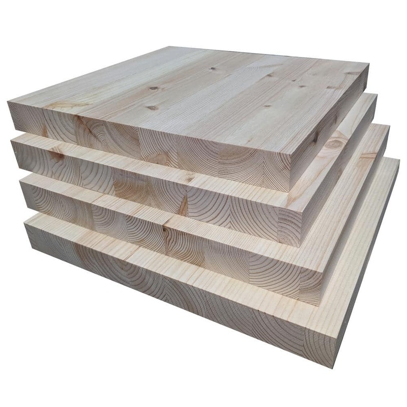 Unbranded 1 in. x 1 ft. x 1 ft. Allwood Pine Project Panel (4-Pack) EGP4-1x12x12