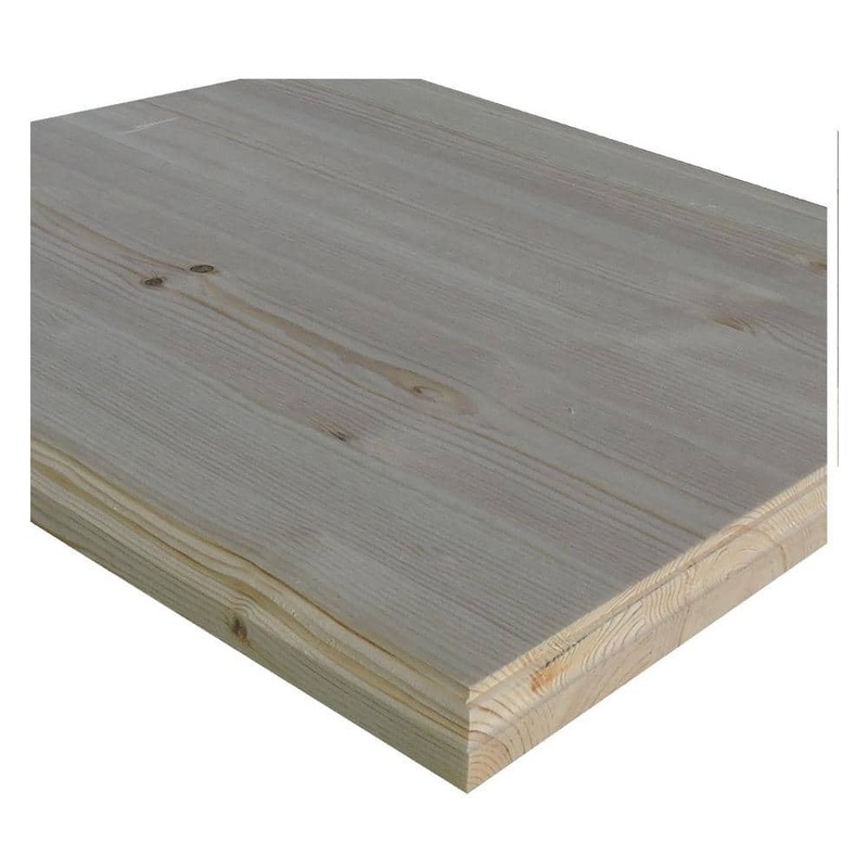 Unbranded 1 in. x 18 in. x 18 in. Allwood Pine Project Panel with Roman Edges EGP-1x18x18-ogee