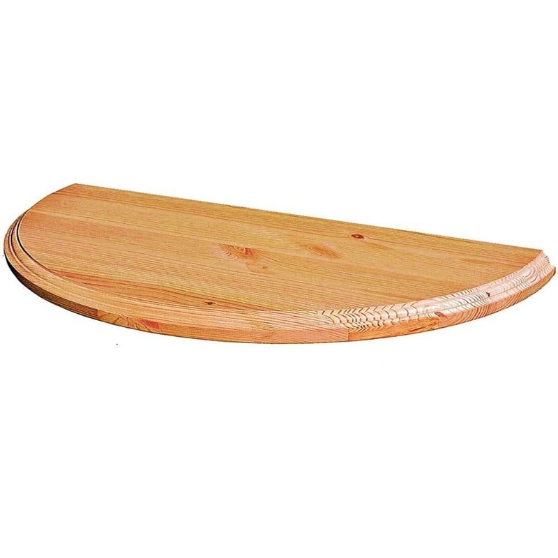 Unbranded 5/4 in. x 3 ft. x 6 ft. Allwood Half Round Pine Project Panel Table Top with Classic Roman Edge 72-EGP-1/2RND-ogee