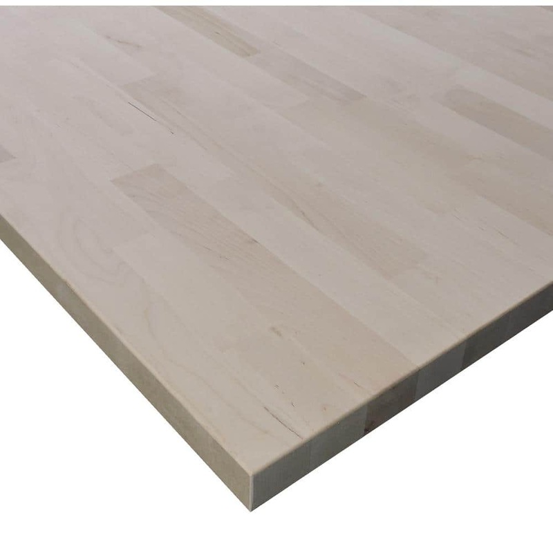 Unbranded Allwood 1 in. x 18 in. x 24 in. Edge Glued Birch Table Top Project Panel EGB-6/4x18x24