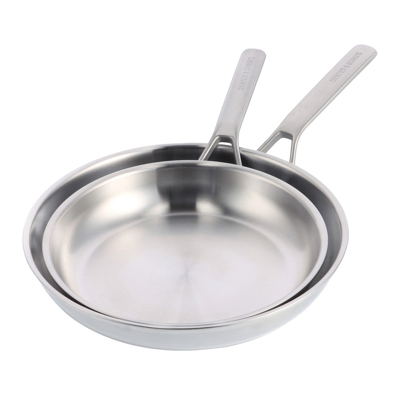 Merten & Storck Stainless Steel Frying Pans 2 Pack