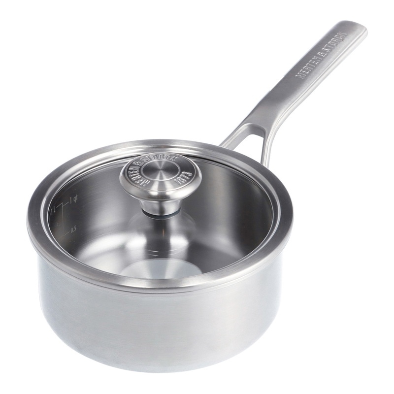 Merten & Storck Stainless Steel Saucepan With Lid 1.5 Quart