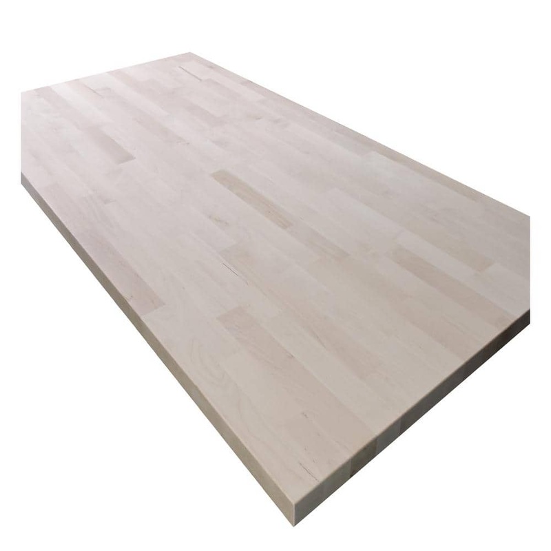 Unbranded 1-1/2 in. x 30 in. x 60 in. Allwood Birch Project Panel/Island/Table Top with Routed Edges on Both Faces EGB-1.5x30x60-R2