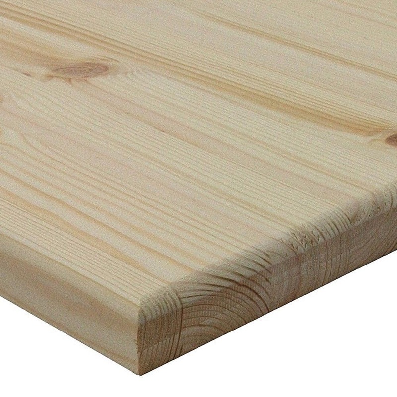Unbranded 1 in. x 18 in. x 18 in. Allwood Pine Project Panel with Routed Edges on 1 Face EGP-1x18x18-R1