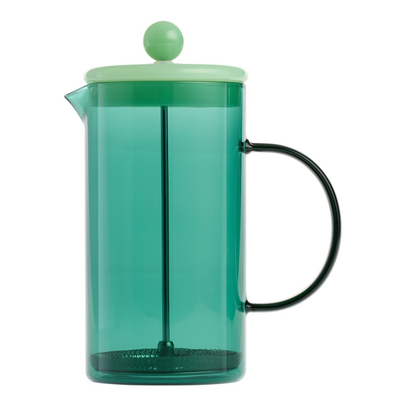 Handmade Tinted Borosilicate Glass French Press