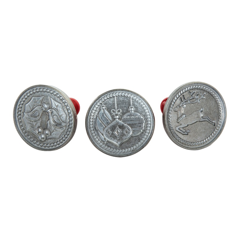 Nordic Ware Cast Aluminum Yuletide Cookie Stamps 3 Pack