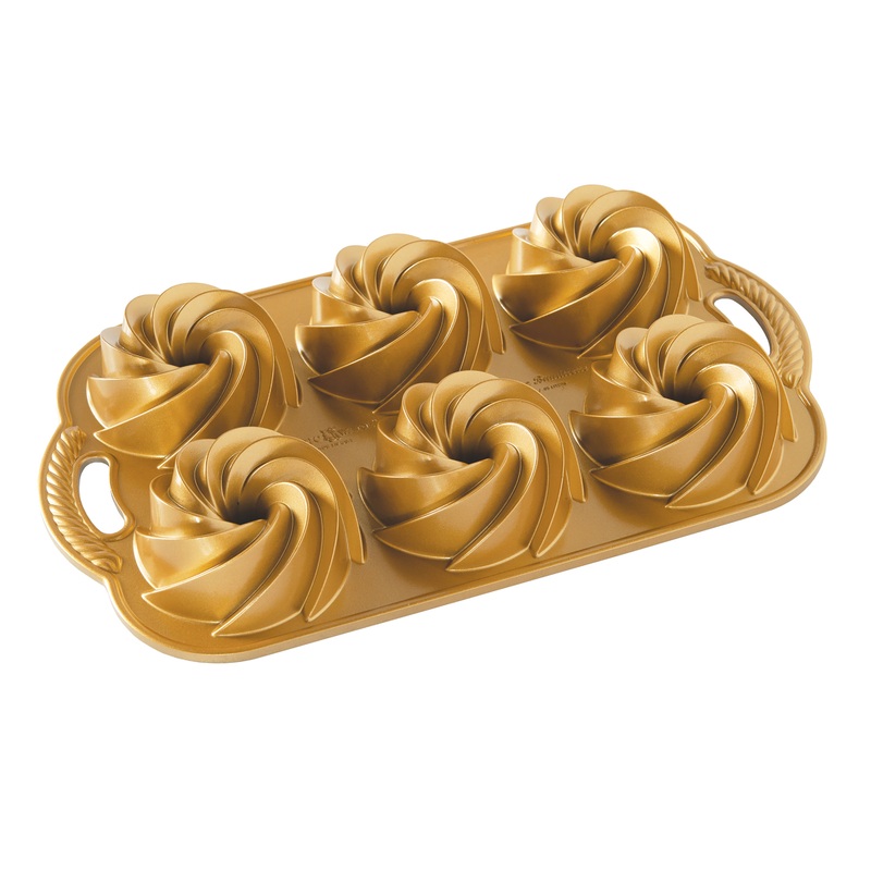 Nordic Ware Heritage Nonstick Aluminum 6c Bundtlette Pan