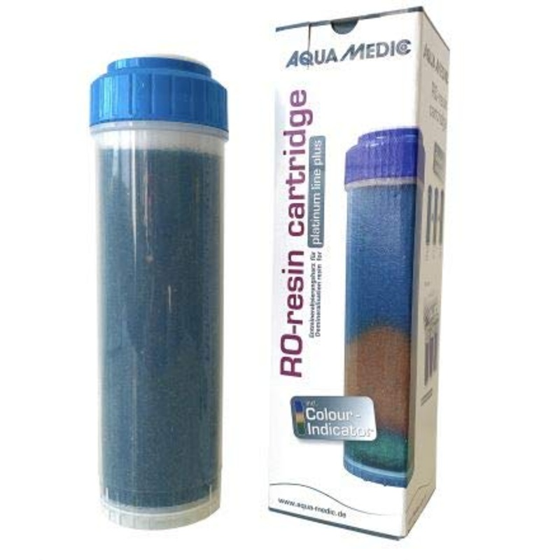 Aqua Medic Ro-resin cartridge demareralization resin cartridge for reverse osmosis system Platinum Line Plus-with color indicator RO-Resin demareralization resin cartridge