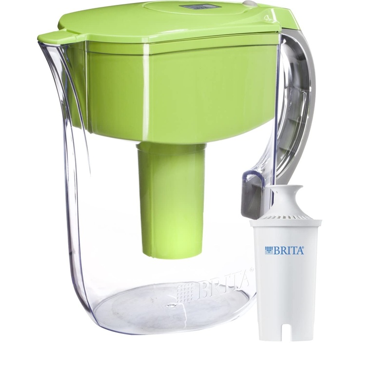 Brita Large 10 Cup Grand Water Pitcher with Filter – BPA Free – Green Green Pitcher
