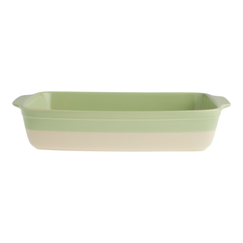Joana Pastel Green Dipped Ceramic Lasagna Baking Dish