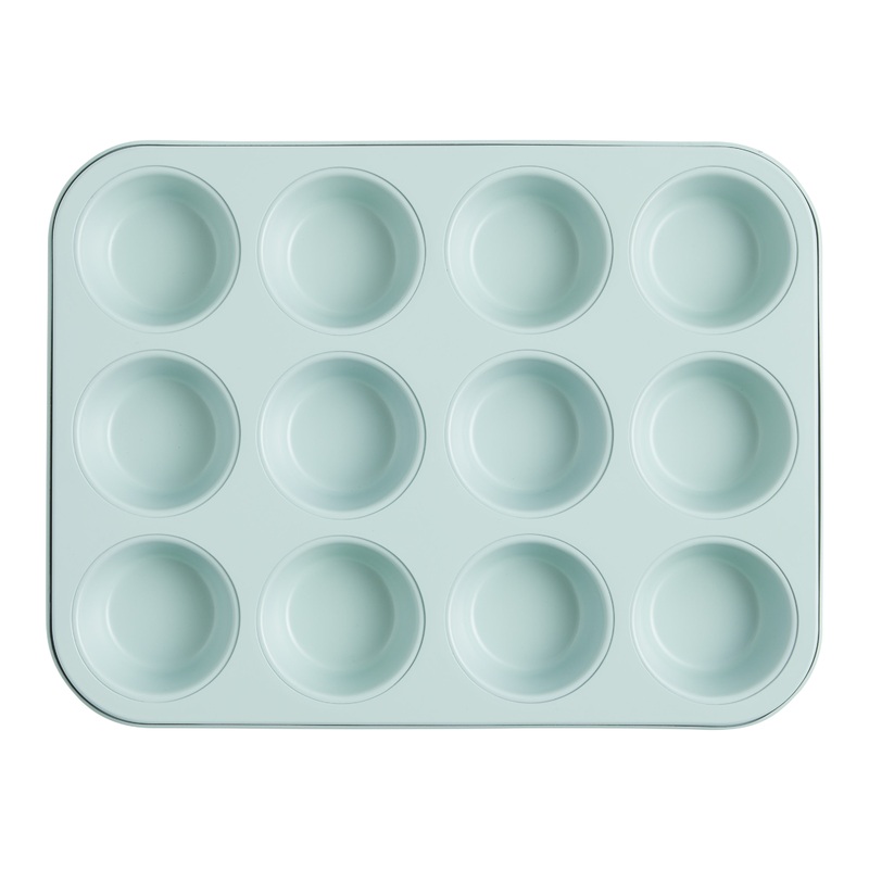 Sage Green Nonstick Ceramic 12c Muffin Pan