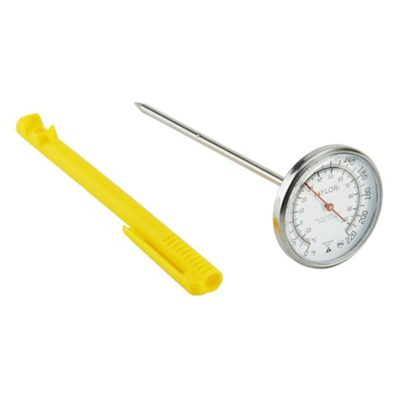 Taylor Instant Read Stainless Steel Thermometer, 1.75″