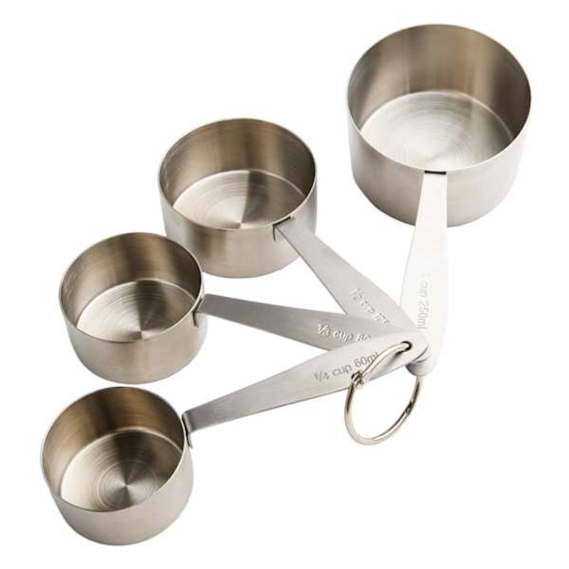 4-Piece Stainless Steel Measuring Cups