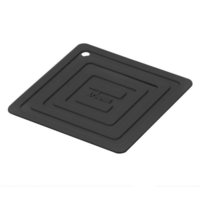Lodge Black Silicone Square Pot Holder, 6″