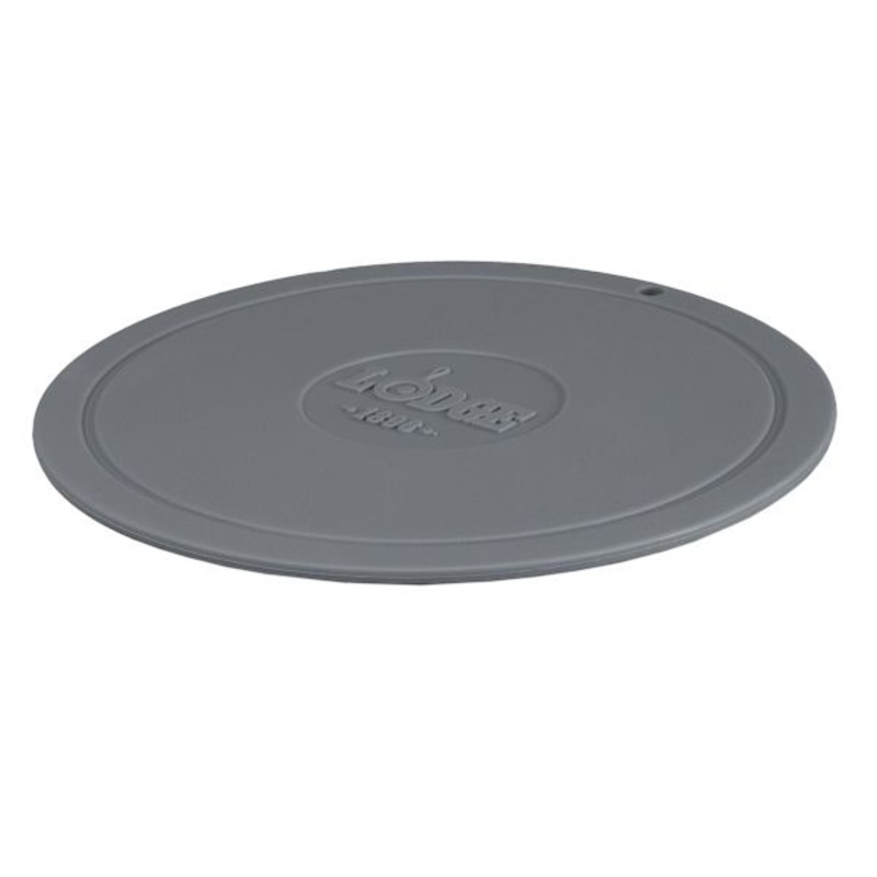 Lodge Deluxe Grey Silicone Round Trivet, 7.25″