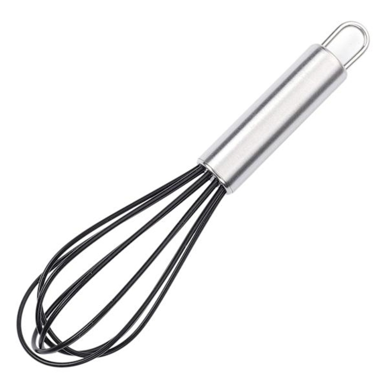 Mini Silicone Whisk, Black