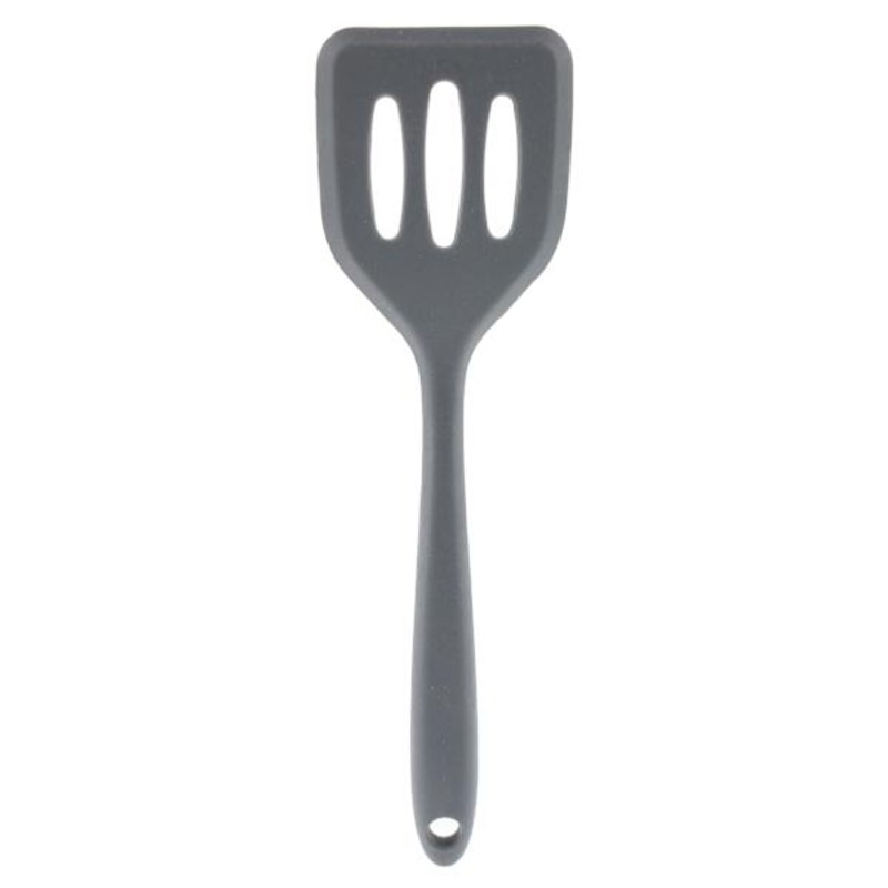 Mini Slotted Silicone Spatula, Grey