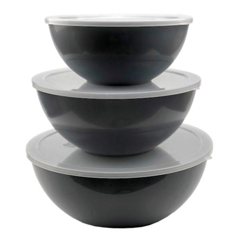 6-Piece Mixing Bowl & Lid Set, Grey