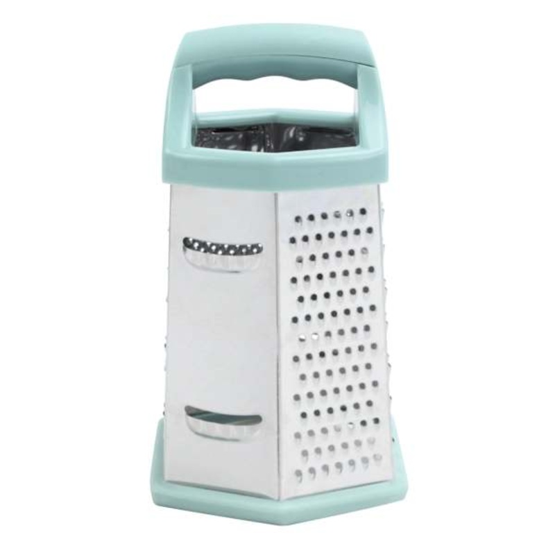 6-Sided Cheese Grater, Light Teal