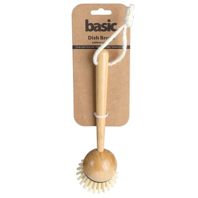 Bamboo Dish Brush, 8″