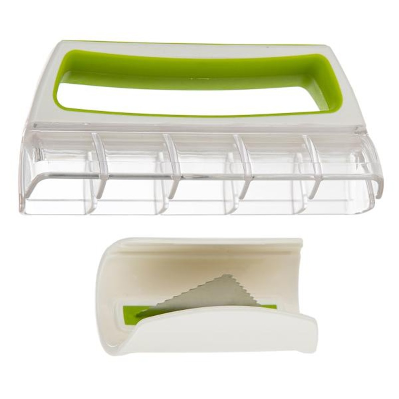 Green & White Zip Slicer