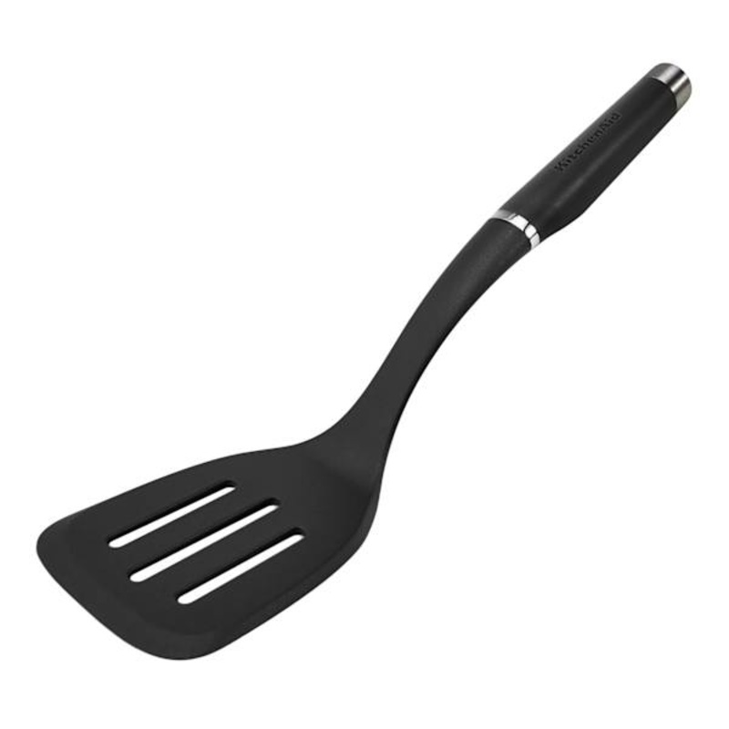 KitchenAid Gourmet Nylon Slotted Spatula, Black