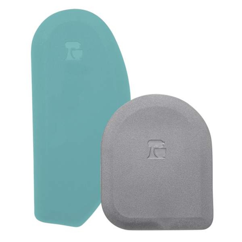 KitchenAid Set of 2 Aqua Sky & Grey Bowl Scrapers